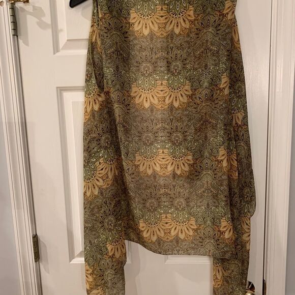 Sheer Soft Scarf Drape Vest One Size - Picture 4 of 4